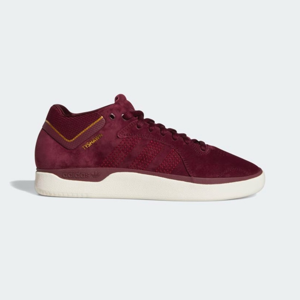 adidas x Originals‎ Tyshawn Shoes Maroon / Chalk White / Gold Metallic Size 7
